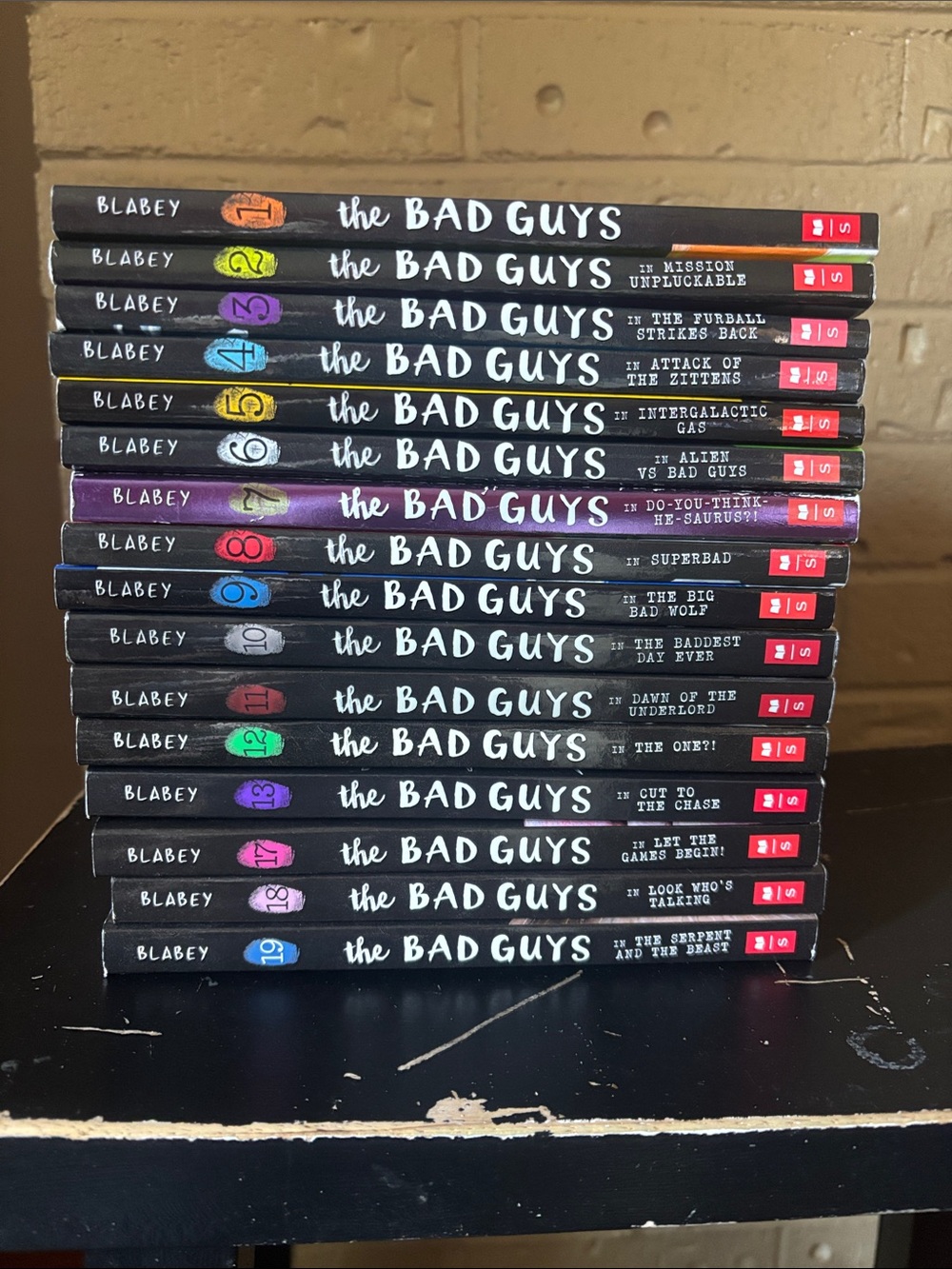 Stack of 'The Bad Guys' Graphic Novels - Lot of 16